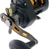 PENN Fathom II Star Drag Reel, Size 25 Fishing Reel, Right Handle Position, Gear Ratio 4.8:1, Black Gold 4