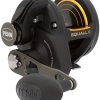 PENN Squall II Lever Drag Fishing Reel, Size 40, Graphite Body and Sideplates, Stainless Steel Main and Pinion Gears, Powerful PENN Dura-Drag 4