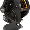 PENN Squall II Lever Drag Fishing Reel, Size 25, Graphite Body and Sideplates, Stainless Steel Main and Pinion Gears, Powerful PENN Dura-Drag 3