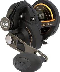 PENN Squall II Lever Drag Fishing Reel, Size 30, Graphite Body and Sideplates, Stainless Steel Main and Pinion Gears, Powerful PENN Dura-Drag