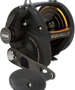 PENN Squall II Lever Drag Fishing Reel, Size 50, Graphite Body and Sideplates, Stainless Steel Main and Pinion Gears, Powerful PENN Dura-Drag