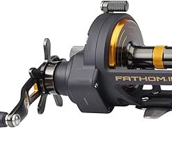 PENN Fathom II Star Drag Reel, Size 40 Fishing Reel, Right Handle Position, Black Gold 2