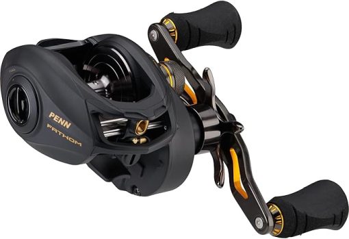 PENN Fathom Low Profile Reel Black Gold 9.2 oz - Image 2