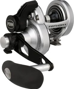 Penn Fathom II Lever Drag 2 Speed - 15LD2 Conv Reel Box, Black Silver