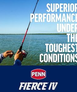 PENN Fierce IV Spinning Reel and Fishing Rod Combo 2